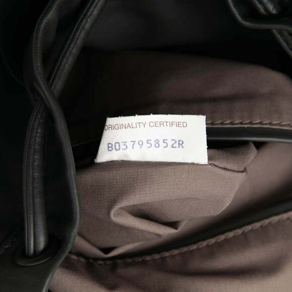 BOTTEGA VENETA Gray Leather Intrecciato Backpack